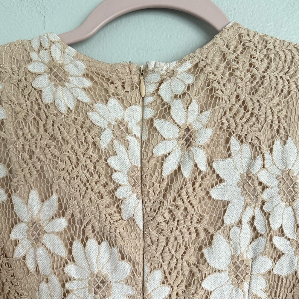 Saints and Secrets Floral Faux Wrap Ruffle Lace Mini Dress - Picture 13 of 15